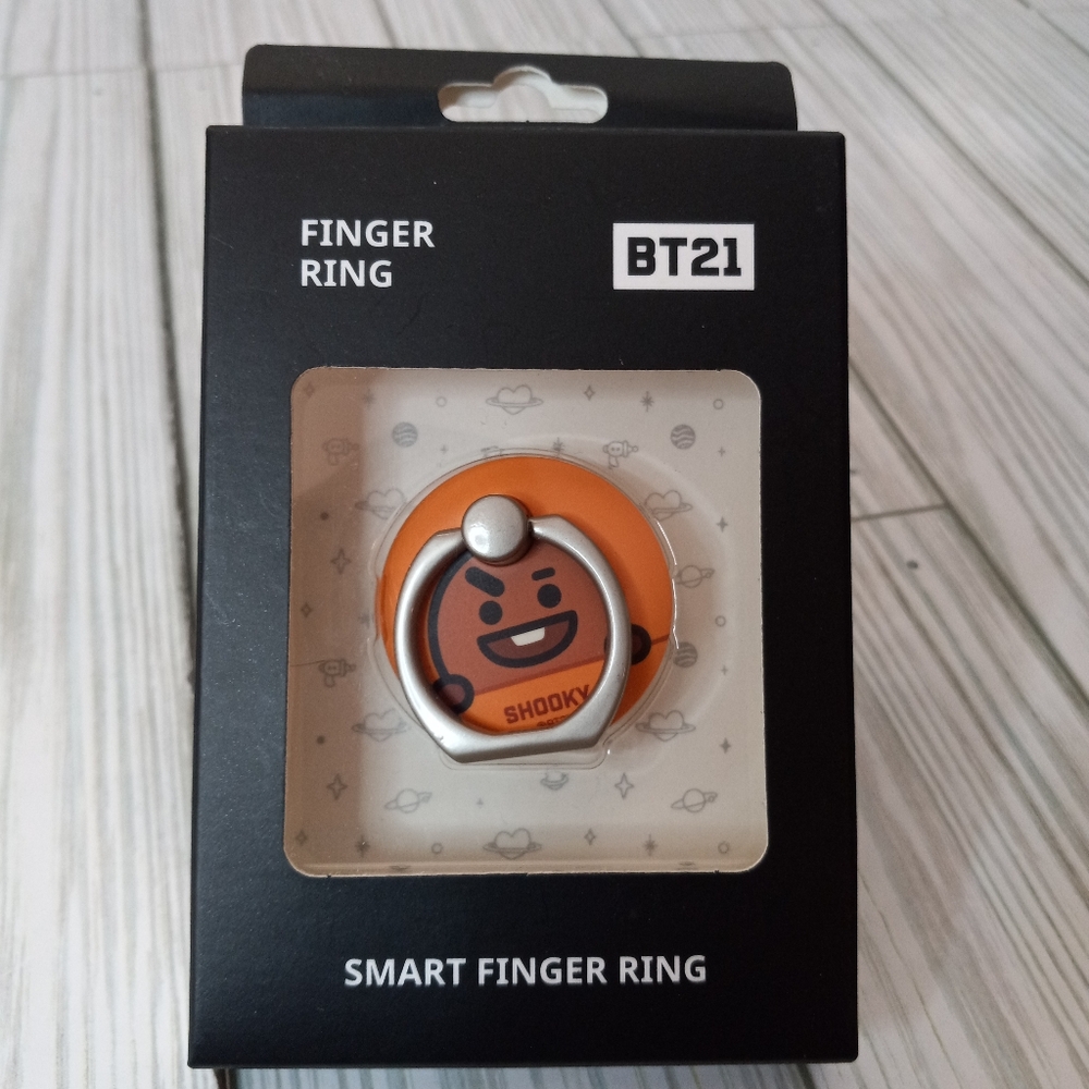 BTS BT21 Shooky Finger Ring Phone Grip